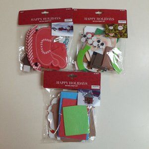 3 pkgs - Happy Holidays DIY Craft Kits - Christmas